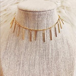 Gold Dangle Choker